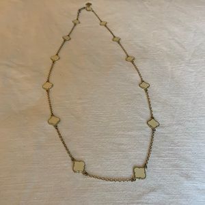 Long Quatrefoil Chain Necklace
